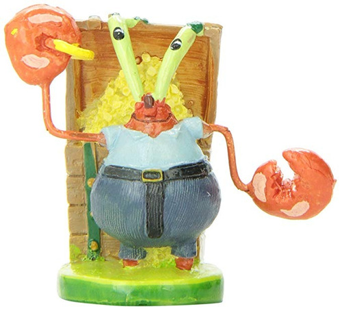 Penn Plax Bob Esponja Don Cangrejo Del Ornamento Del Acuario