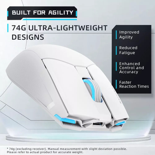 Mouse Inalambrico Gamer Optico Machenike M7 Pro Wireless 8000 DPI RGB