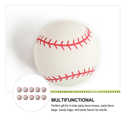 Pelota Hinchable De Béisbol De Goma Para Niños, 20 Piezas