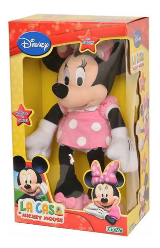 Mickey Club House Minnie Plush Con Luz Ditoys 