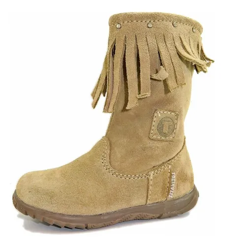 Botas De Gamuza Con Flecos Nena MercadoLibre