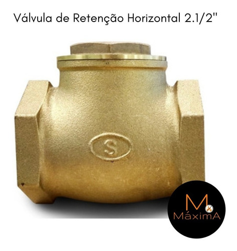 Kit Niple 2.1/2 Válvula Retenção Horizontal Pn16 2.1/2 Pol