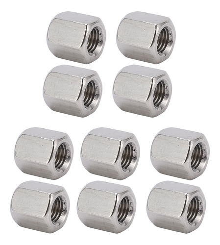 Conjunto De Porcas De Acoplamento De Aço Inoxidável, 10 Unid