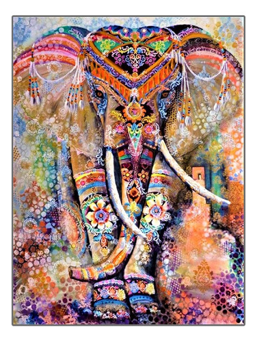 Pintura De Diamante Para Bricolaje 5d Bordado Elefante 40x30