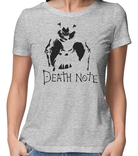 Remera Mujer Death Note 100% Algodón Calidad Premium 10