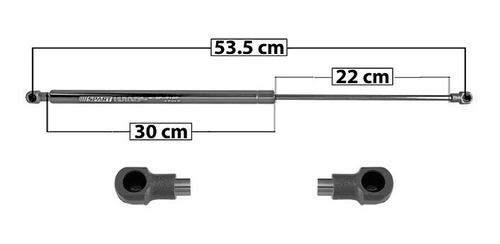 (1) Amortiguador 5a Puerta Izq/der Nissan X-trail 02/07