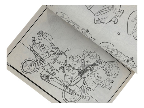 Libro Gigante Para Colorear Minions Y Gru