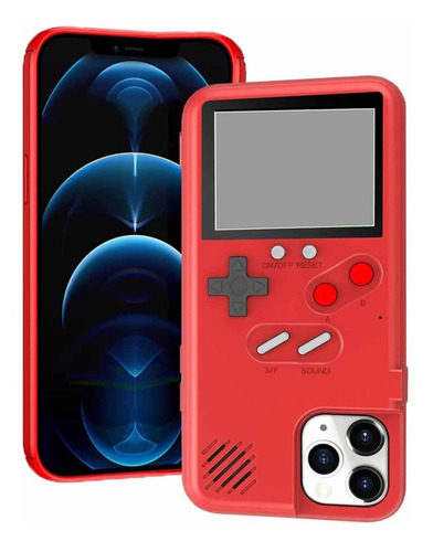 Funda Game Box Retro Para iPhone 12/12 Pro 12 Pro Max  Color Rojo