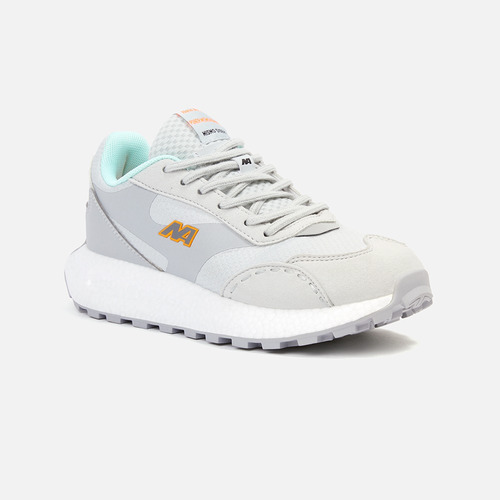 Zapatillas New Athletic Lifestyle Ft71 Gris/naranja Mujer