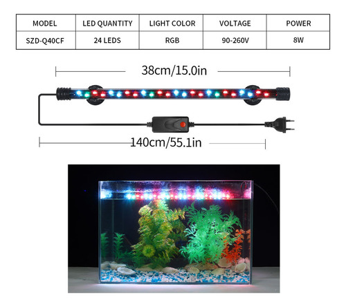 Luz De Acuario: Led De Alto Brillo Que Ahorra Energía
