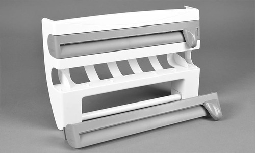 Imagen 3 de 8 de Dispensador 4 En 1 Cocina Rollo Papel Nova Film Alusa / Lhua