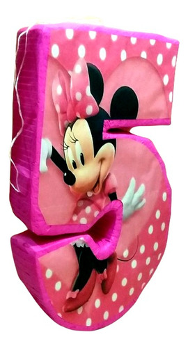 Piñata Numero 5 Mimi Minnie Mouse 1 Metro Alto