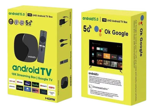 Tv Box Android 14.0 5g Ram 8gb+128gb Ultra Hd Wifi +control