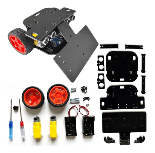 Kit Chasis Robot Sumo Carro Proyectos Arduino Robotica Sf
