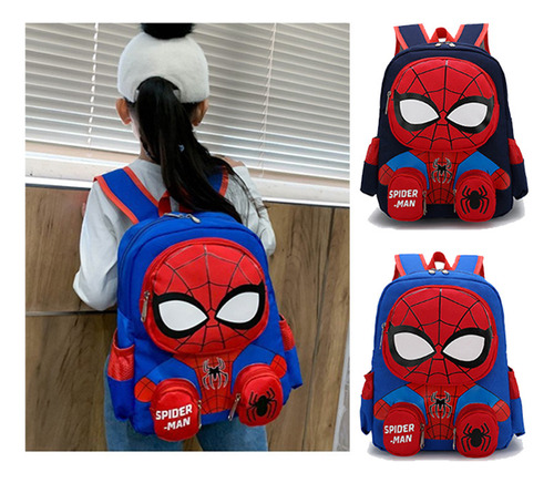 Mochila Infantil School Study Boy Girl Spider-man