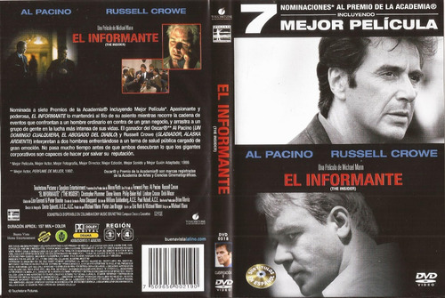 El Informante Dvd Al Pacino Russell Crowe The Insider