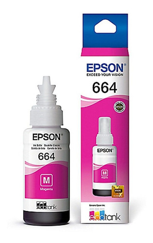 Botella De Tinta Original Epson T 6643 Magenta L300 L310