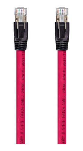 Cable De Red Ethernet Cat8 24awg S/ftp - 50 Pies - Rojo...