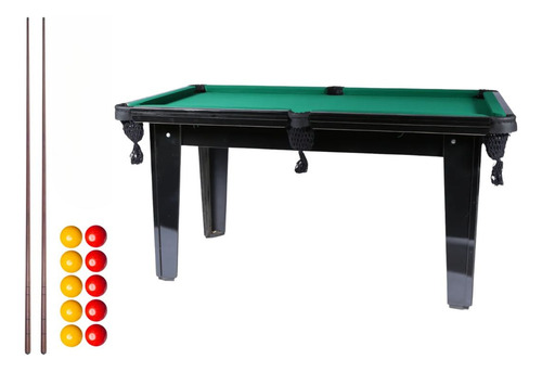 Mesa De Jogo De Sinuca E Bilhar 1,70x0,85m Com Acessórios