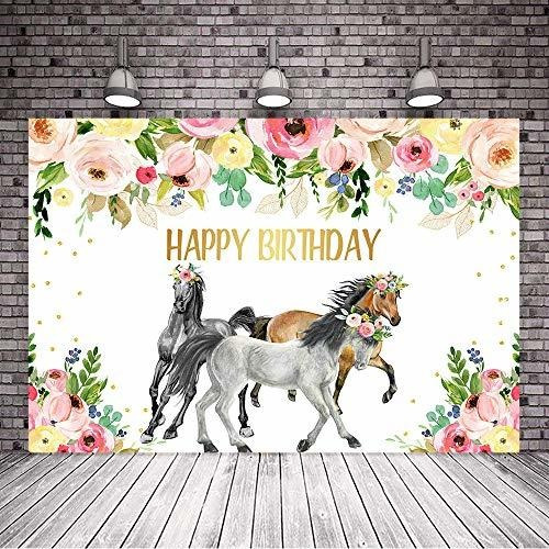 Fondo Para Fiesta Cumpleaño Caballo Diseño Color Foto 7