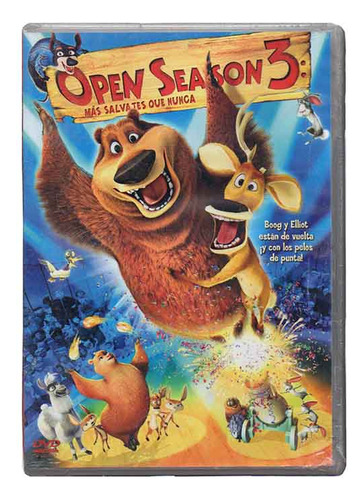 Open Season 3 Tres Amigos Salvajes Jaime Camil Pelicula Dvd