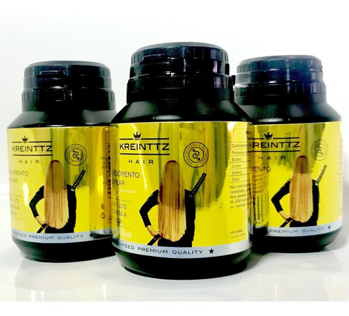 Imagem 3 de 7 de 5 Kreinttz Hair 60 Caps Cresce Até 18 Cm Em 6 Meses- 50%off