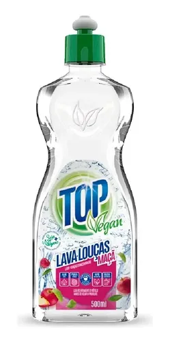 Detergente Lava-louças Maçã Natural Top Vegan 500ml