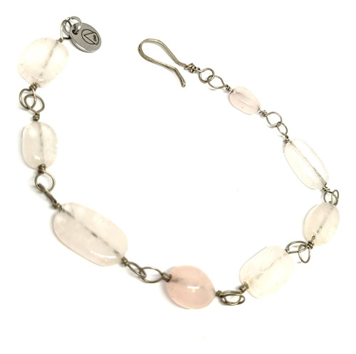 Pulsera Piedra Cuarzo Rosa Amor