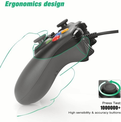 Control Joystick Usb Alambrico Compatible Con Xbox 360 Y Pc