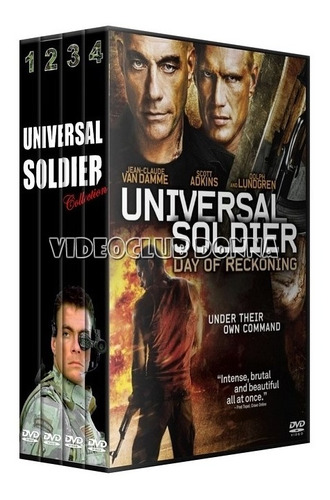 Soldado Universal Soldier Saga Dvd Colección 4 Peliculas Box
