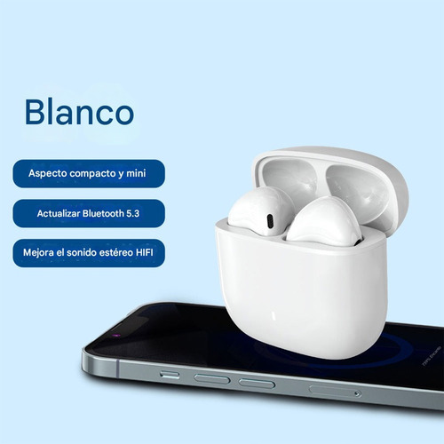 Auriculares A13 Bluetooth In-ear Diseño Ergonómico Blanco