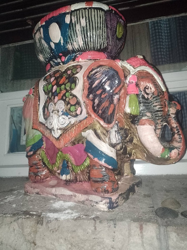 Elefante Hindu Decorativo Adorno Gran Tamaño