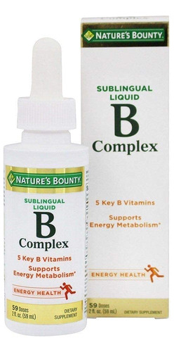 Nature's Bounty Vitamina B Complejo Líquido Sublingual De 2