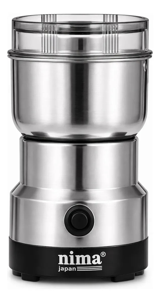 Moedor Elétrico Café Multifuncional Sementes Ervas Grãos Secos Inox 110v