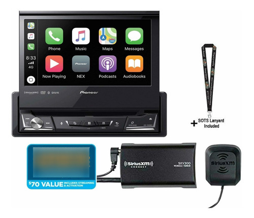 Dvd Un Solo Din 7  Carplay Bluetooth Integrado + (1) Radio