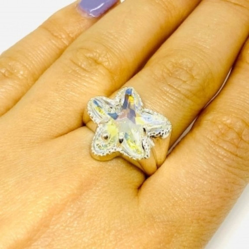 Imagen 5 de 9 de Anillo De Plata 925 Con Cristal Austriaco