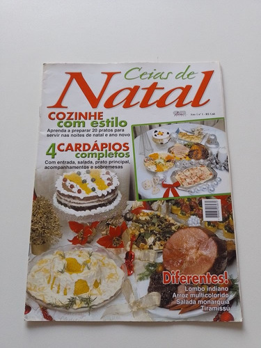 Revista Ceias De Natal Cozinhe Com Estilo 4 Cardápios X882