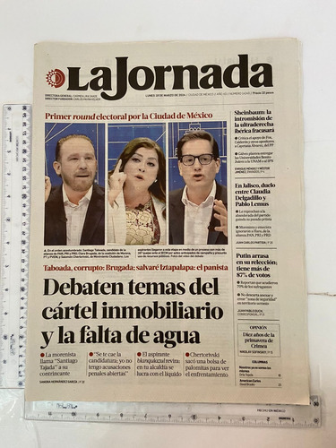 Revista Periódico La Jornada No 14249 18/03/24 (Usado)