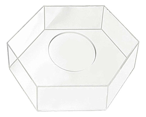 Caja De Presentación Transparente Pedestal Riser Hexagon