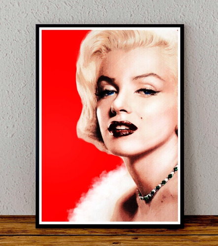 Cuadro 33x48 Poster Enmarcado Marilyn Monroe Actriz 01