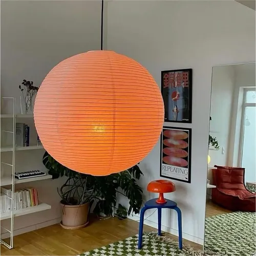 Lampara Papel Globo China 40cm + Kit Instalación Electrica