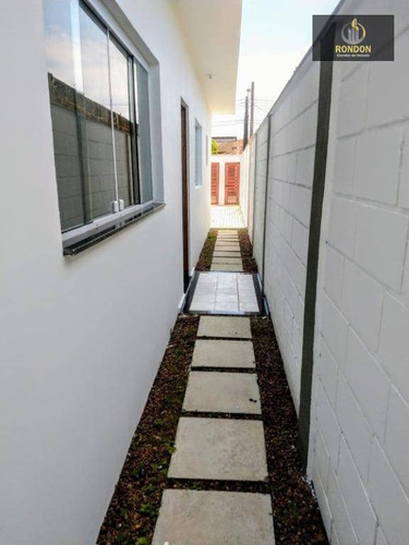 Casa Com 2 Dormitórios À Venda, 80 M² Por R$ 265.000 - Cibratel Ii - Itanhaém/sp - Ca1188
