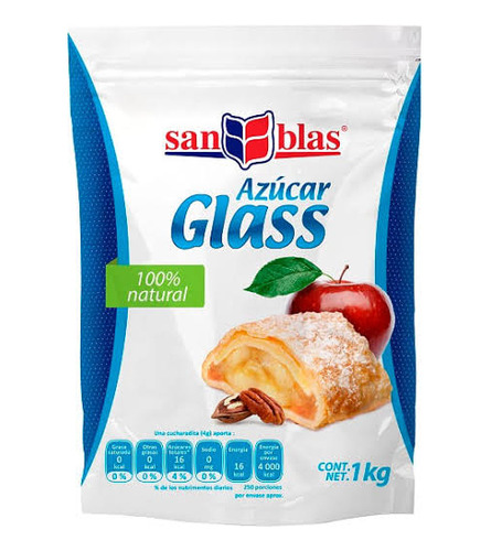 Azucar Glass San Blas De 1 Kg, Caja Con 10 Piezas 