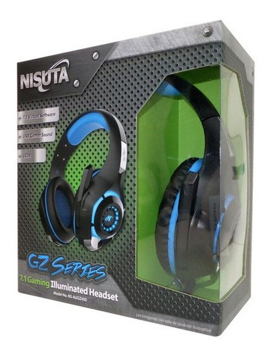 Imagen 4 de 4 de Auriculares Gamer Con Micrófono Nisuta Nsaugz450 Usb 7.1 Color Negro