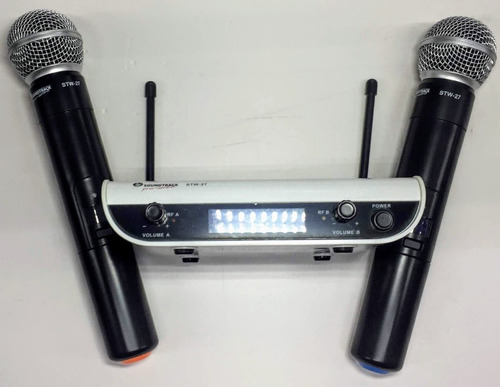Imagen 4 de 7 de Microfono Inalambrico Uhf Doble Soundtrack Excelente Precio