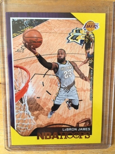 Lebron James Tarjeta Hoops Gold