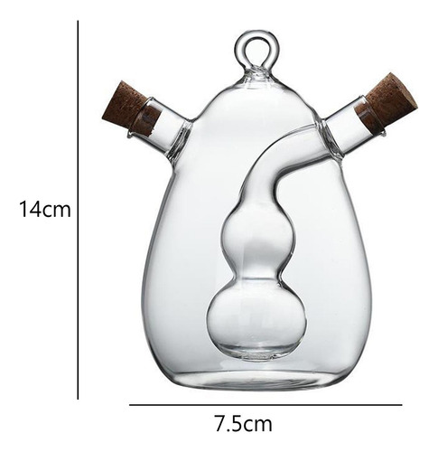Botella De Aceite De Vidrio Con Dispensador De Tapones De