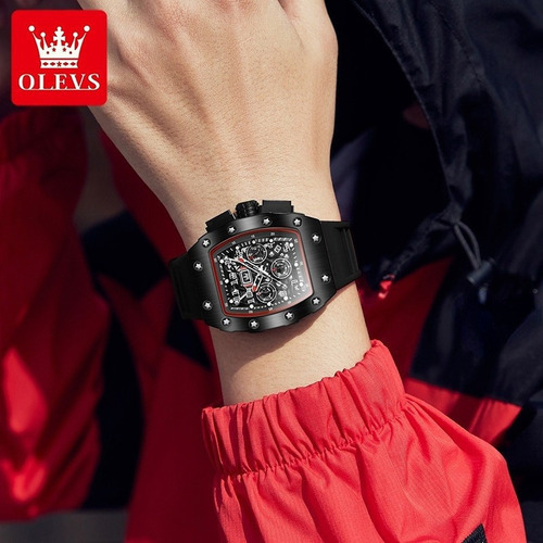 Reloj Casual Con Cronógrafo Tipo Esqueleto Mini Focus 3608