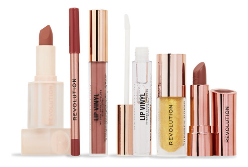 Set Maquillaje Labios Ultimate Nude Lip Make Up Revolution