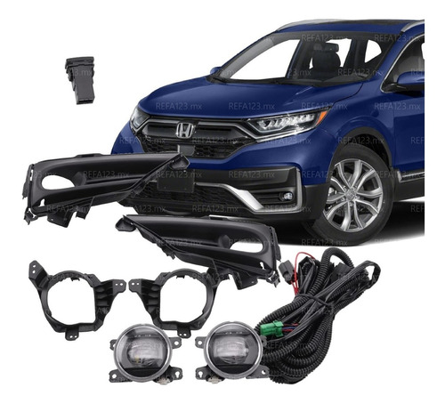 Kit Faro Niebla Honda Crv Cr-v 2020 2021 Full Led *